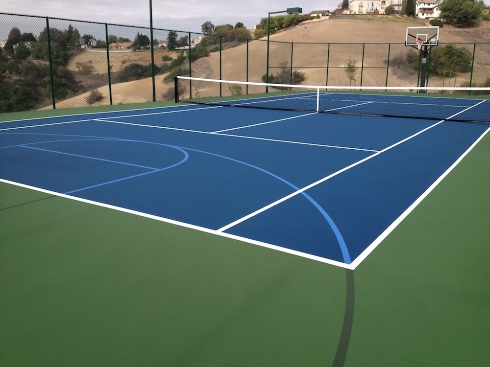 Cost to build tennis court at home Builders Villa